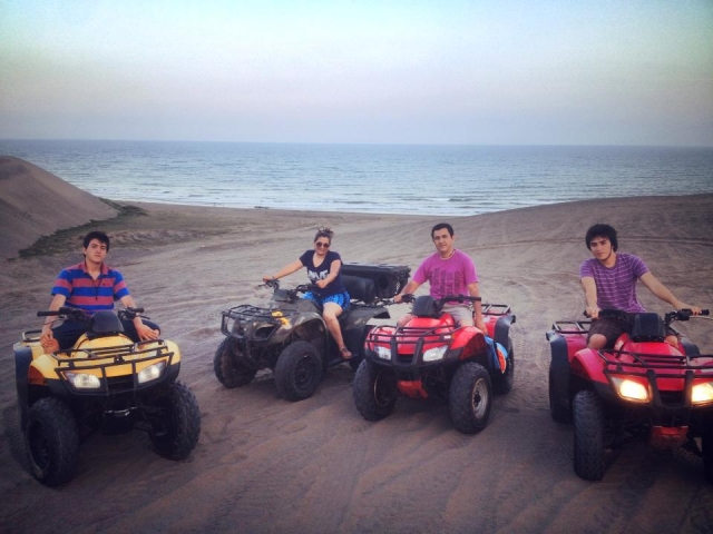 Pista en la playa
